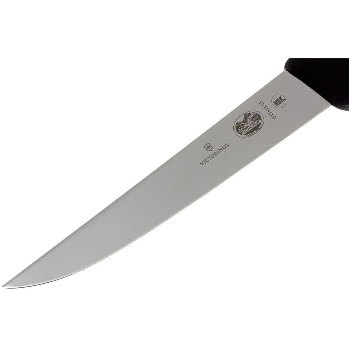 Victorinox 6" Fibrox Straight Edge Boning Knife - Black - 5.6003.15