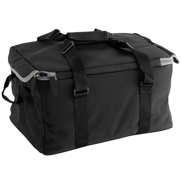 Vollrath VDBM300 17" x 13" x 9" Insulated Catering Bag with Vinyl Liner - Black