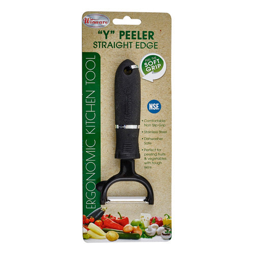 Winco VP-300 2.75" Stainless Steel Straight Edge “Y” Peeler
