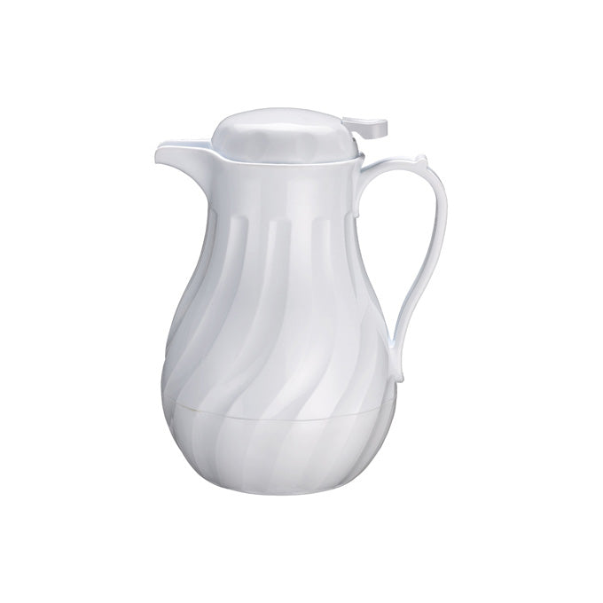 Winco VSW-20W 20 Oz. Plastic Beverage Server - White