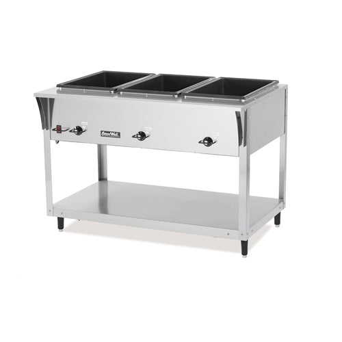 Vollrath 38203 46" Electric ServeWell SL Steam Table with 3-Pan and Undershelf - 120V