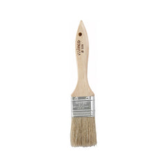Winco WBR-15 1.5" Natural Boar Bristle Pastry Brush with Wooden Handle