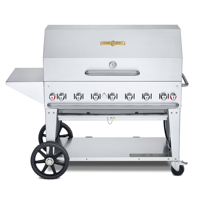 Crown Verity CV-MCB-48PKG-NG 48" Mobile BBQ Grill Package - Natural Gas