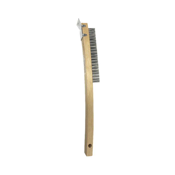 Winco BR-319 14" Wire Brush with Scraper