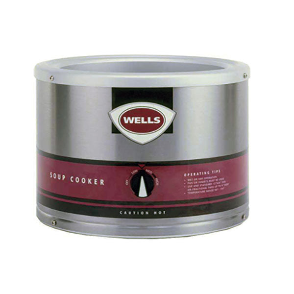 Wells Round LLSC-11 12.6" Countertop Soup Warmer / Cooker - 120V/1,100W
