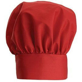 Winco The Signature Look Red Chef's Hat - CH-13RD