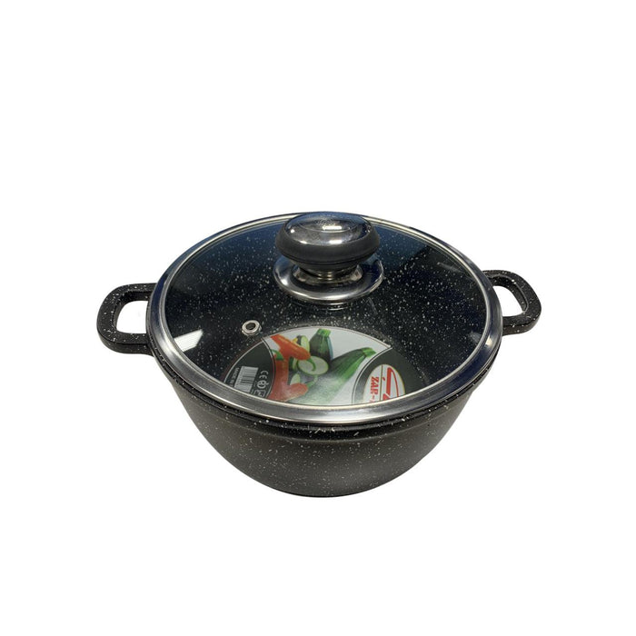 Acrochef 8.5" Black Frying Pot with Black Handle - RP-420 - Nella Online
