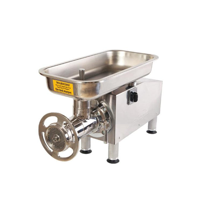 Acrochef #32 Stainless Steel Gearbox Driven Meat Grinder - 2 HP, 208-240V - CT-100-32 - Nella Online