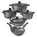 Acrochef 10 Piece Non-Stick Cookware Set with Glass Lid - MB7750 - Nella Online