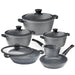 Acrochef 10 Piece Non-Stick Cookware Set with Glass Lid - MB7750 - Nella Online