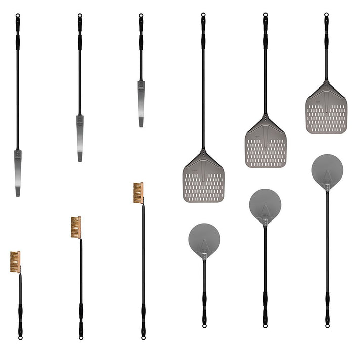 Alfa AC-5PSET48BK Large 5-Piece Pizza Peel Set - Nella Online