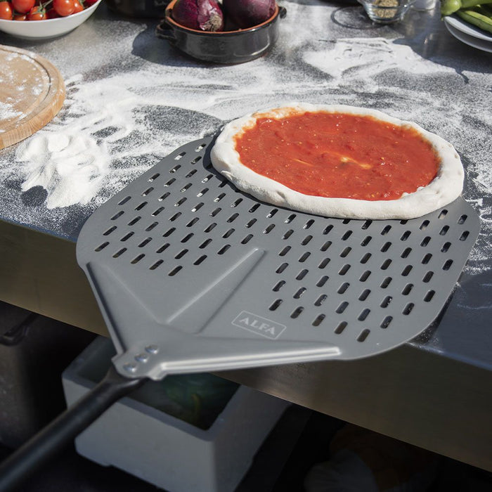 Alfa AC-5PSET48BK Large 5-Piece Pizza Peel Set - Nella Online