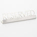 American Metalcraft SSR5 Stainless Steel "Reserved" Tabletop Sign - Nella Online
