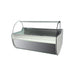 Atlanta W-24 SGSN 94" Stainless Steel Curved Glass Display Case - Nella Online