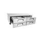 Atosa MGF8453 72" 4-Drawer Refrigerated Chef Base - Nella Online