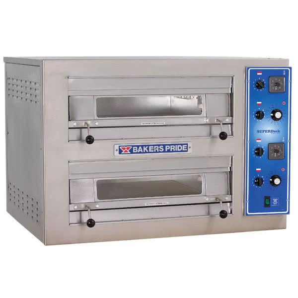 Bakers Pride EP-2-2828 9,500W Double Stack Countertop Electric Pizza and Bake Oven - Nella Online