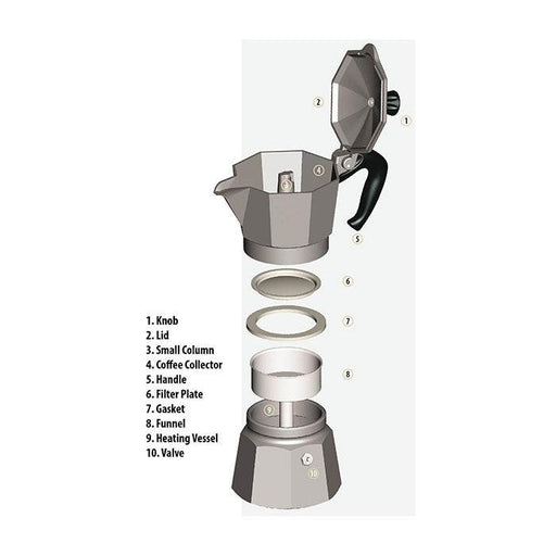 Bialetti Moka Express 3-Cup Stovetop Espresso Maker - 20361 - Nella Online