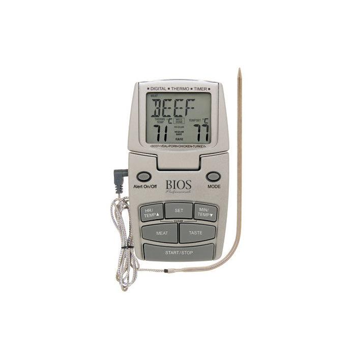 BIOS 37" Probe Pre-programmed Meat and Poultry Thermometer Timer - DT100 - Nella Online