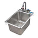 BK Resources 12" x 18" One Compartment Drop In Sink with Faucet - BK-DIS-1014-10-P-G - Nella Online