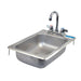 BK Resources 12" x 18" One Compartment Drop In Sink with Faucet - BK-DIS-1014-5D-P-G - Nella Online