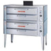Blodgett 911P 51" Double Pizza Deck Oven Natural Gas - 54,000BTU - Nella Online