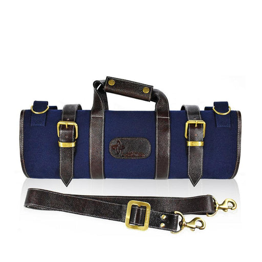 Boldric BOCK112 17" 17-Pocket Canvas Roll Knife Bag - Navy - Nella Online