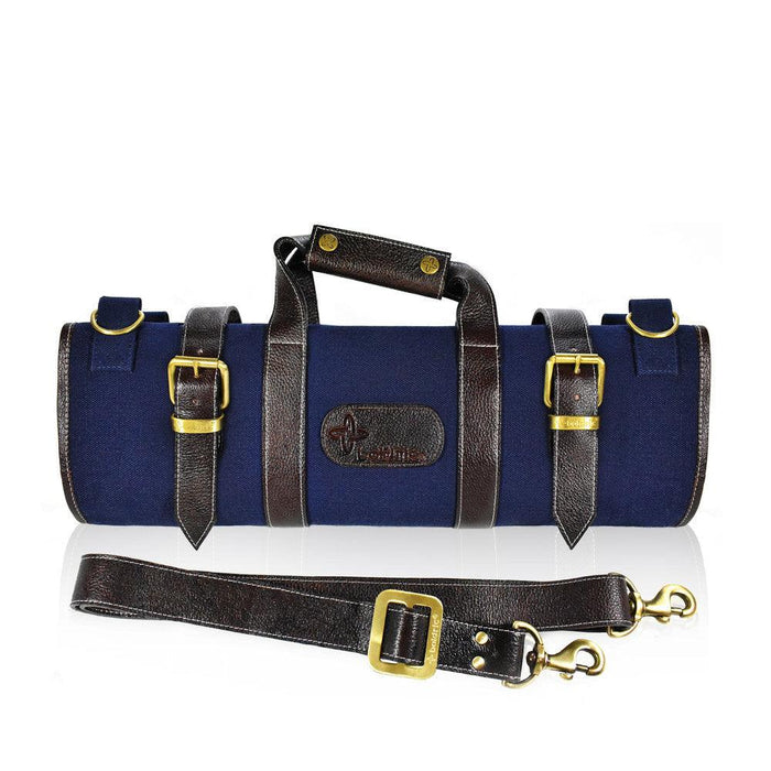 Boldric BOCK112 17" 17-Pocket Canvas Roll Knife Bag - Navy - Nella Online