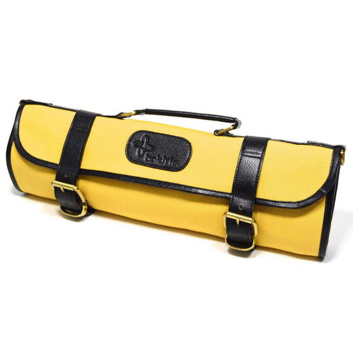 Boldric 15" 9-Pocket Canvas Roll Knife Bag - Yellow - Nella Online