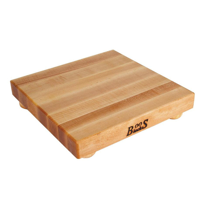 John Boos B9S 9X9" Maple Boos Block Cutting Board With Bun Feet