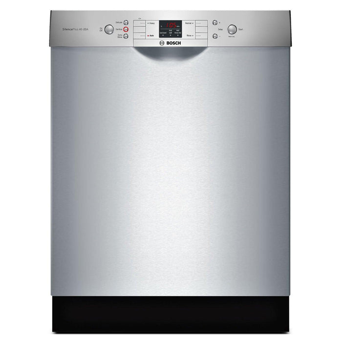 Bosch SGE53U55UC 24" Recessed Handle Undercounter Dishwasher with LED Display - 120V/14A - Nella Online