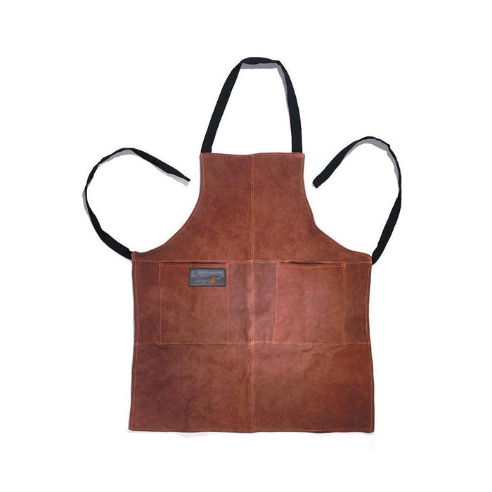 Outset 30" x 26" Brown Leather Grill Apron - F240