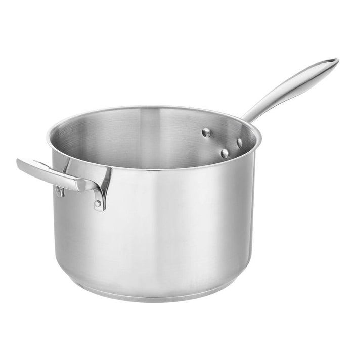 Browne 7.6 Qt. Thermalloy Stainless Steel Deep Saucepan - 5724037 - Nella Online