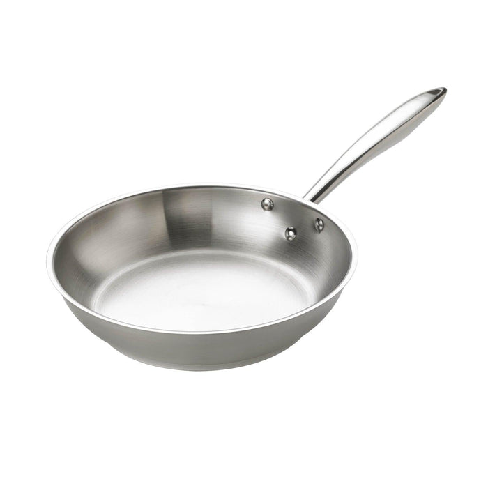Browne 9.5" Thermalloy Deluxe Stainless Steel Fry Pan with Natural Finish - 5724050 - Nella Online