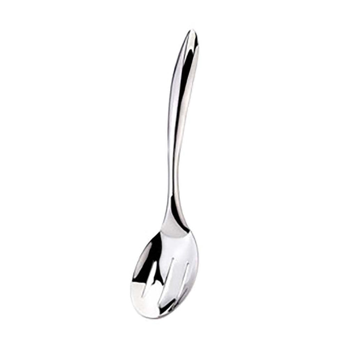 Browne 10” Stainless Steel Slotted Serving Spoon - 573181 - Nella Online
