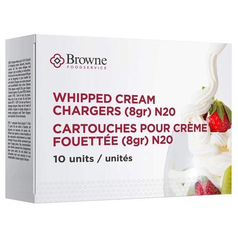 Browne Whipped Cream N20 Cartridge Pack Of 10 - 574397 - Nella Online
