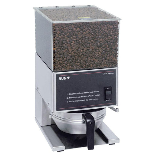 Bunn LPG Low Profile 6 lb. Single Hopper Coffee Grinder - 120V - 20580.6000 - Nella Online