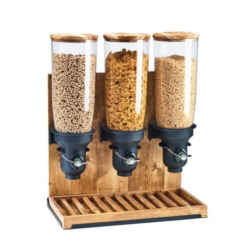 Cal-Mil Madera 3-Container Free Flow Countertop Cereal Dispenser - 3576-3-99FF - Nella Online