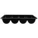 Cambro 1120CBP110 Poly Cambox Black 4-Compartment Cutlery Bin - Nella Online