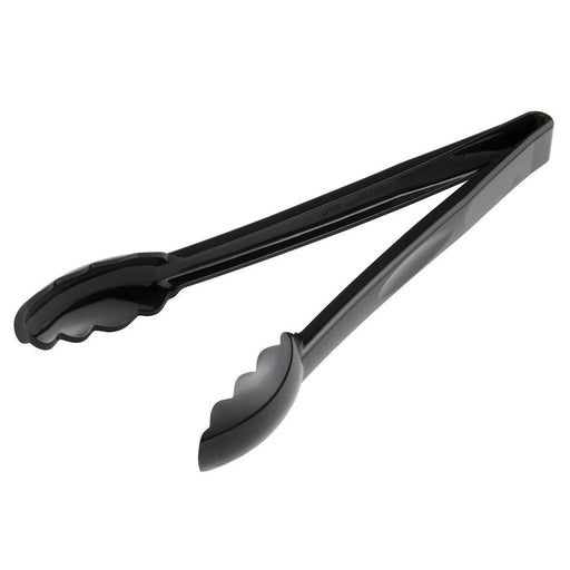 Cambro 12TGS110 12" Scallop Tongs - Black - Nella Online