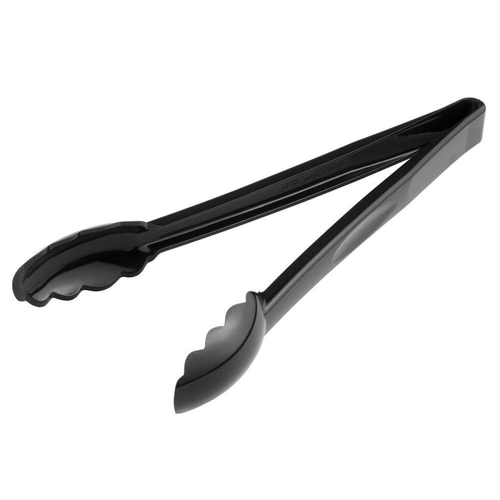 Cambro 12TGS110 12" Scallop Tongs - Black - Nella Online