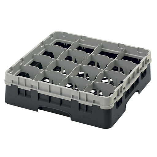 Cambro 4 1/2" Full Size 16 Compartment Glass Rack - 16S418110 - 5 Packs - Nella Online