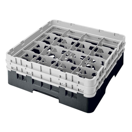 Cambro 5 1/4" Full Size 16 Compartment Glass Rack - 16S434110 - 4 Packs - Nella Online