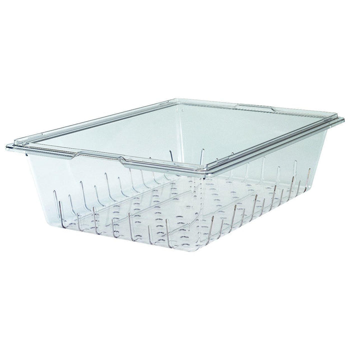 Cambro 18268CLRCW135 Camwear Clear 8" Deep Colander for 18" x 26" Food Storage Boxes - Nella Online