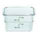 Cambro 2SFSCW135 Camwear 2 Qt. Clear Square Food Storage Container - Nella Online
