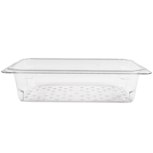 Cambro Camwear 33CLRCW135 3" Deep Clear Polycarbonate Colander Pan - 1/3 Size - Nella Online