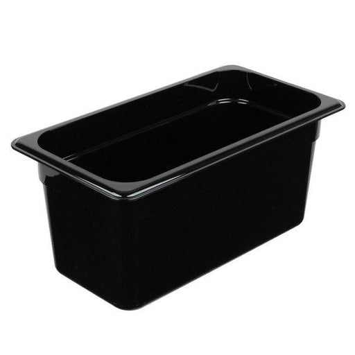 Cambro 36CW110 Black 1/3 Size Food Pan - 6" Depth - Nella Online