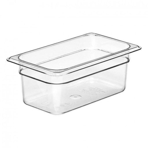 Cambro 44CW135 Camwear Clear 1/4 Size Food Pan - 4" Depth - Nella Online