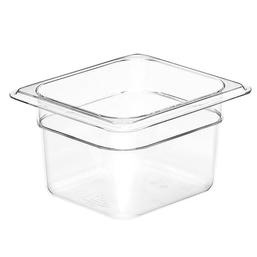 Cambro 64CW135 Camwear Clear 1/6 Size Food Pan - 4" Depth - Nella Online