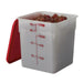 Cambro 8SFSP148 8 Qt. White Square Poly Food Storage Container - Nella Online