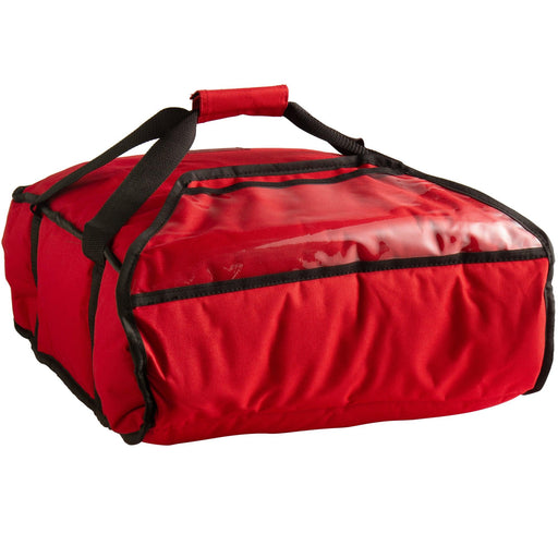 Cambro GBP216521 18" x 16.5" Insulated End Loading Pizza Delivery GoBag - Red - Nella Online